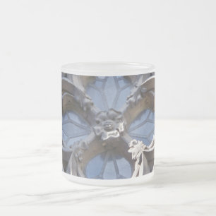 Café Vidro Jateado Caneca da janela de vitral
