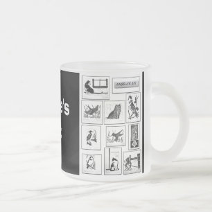 Café Vidro Jateado Caneca da variedade da arte de Angie
