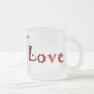 Café Vidro Jateado Caneca de Amor Selvagem