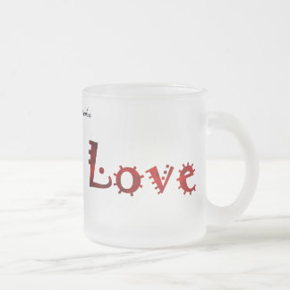 Café Vidro Jateado Caneca de Amor Selvagem