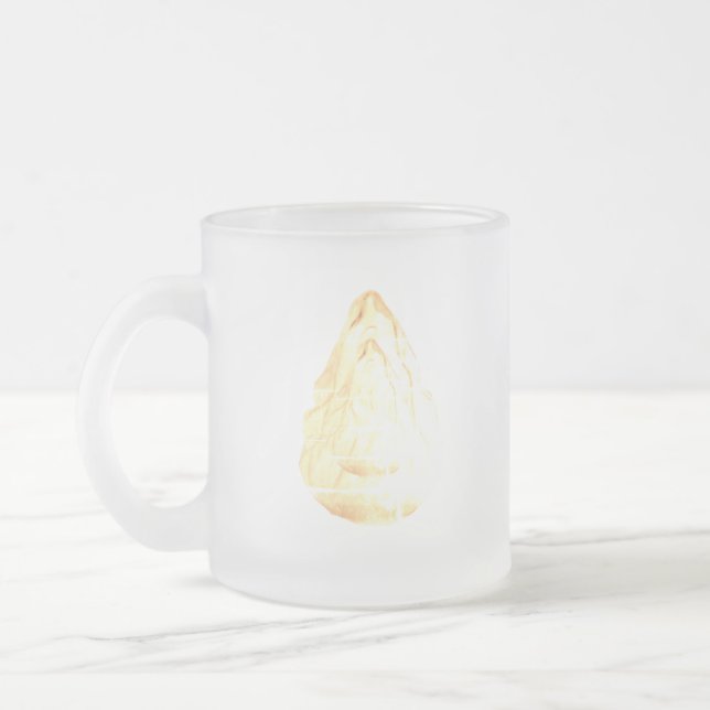 CAFÉ VIDRO JATEADO CANECA DE ARTE E DESIGN (Esquerda)