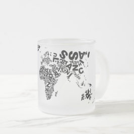 Café Vidro Jateado Caneca de Buchstabenwelt