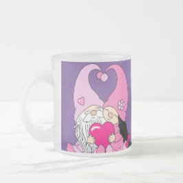 Café Vidro Jateado Caneca de casal apaixonado