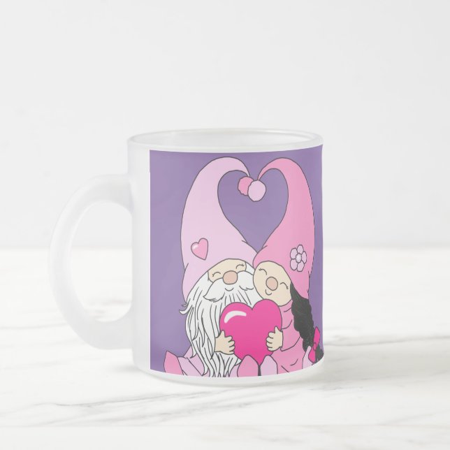 Café Vidro Jateado Caneca de casal apaixonado (Esquerda)