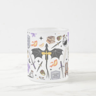 Café Vidro Jateado Caneca de Cavaleiro de Dragão da Quarta Asa