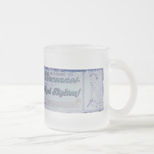 Café Vidro Jateado Caneca de cerveja afligida da beira -