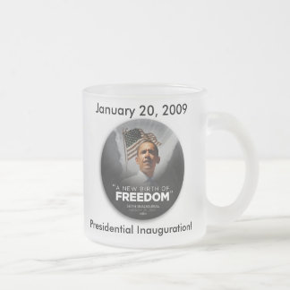 Café Vidro Jateado Caneca de cerveja de Obama!