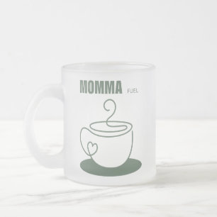 Café Vidro Jateado Caneca de Combustível da Mamãe