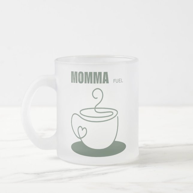 Café Vidro Jateado Caneca de Combustível da Mamãe (Esquerda)