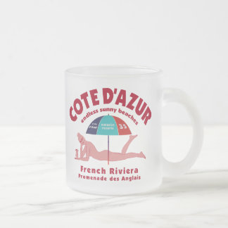 Café Vidro Jateado Caneca de Cote d'Azur