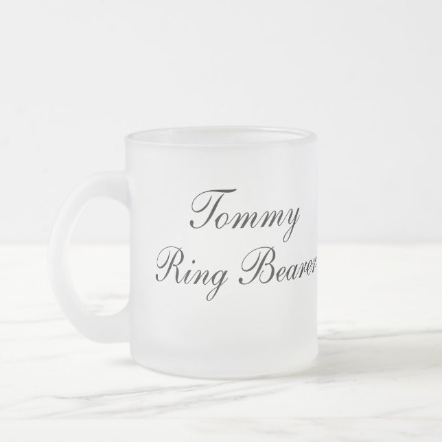 Café Vidro Jateado Caneca de Crianças Personalizada (Esquerda)