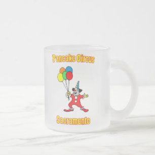 Café Vidro Jateado Caneca de Frost do circo da panqueca