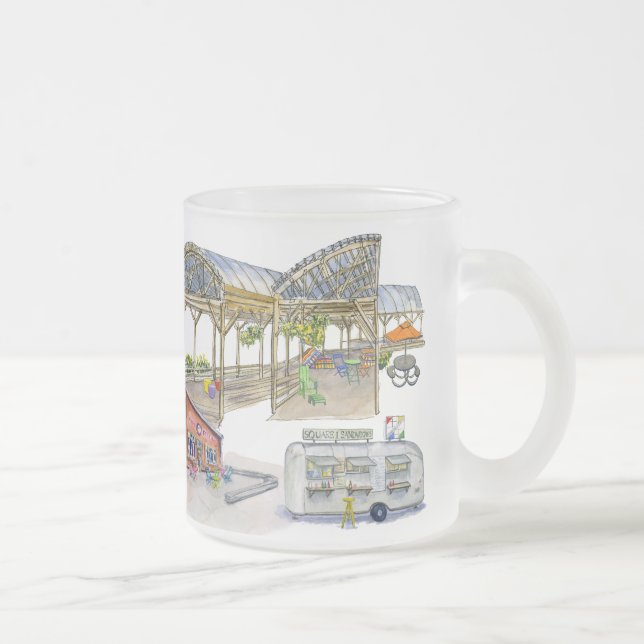 Café Vidro Jateado Caneca de Larkinville FNFG (Direita)