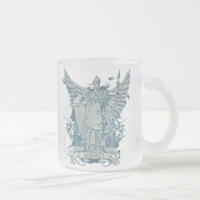 Café Vidro Jateado Caneca de Libertas (Direita)