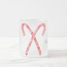 Caneca de Listras de Natal Congeladas