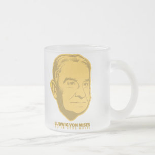 Café Vidro Jateado Caneca de Ludwig von Mises