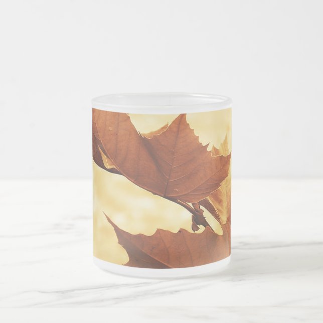 Café Vidro Jateado Caneca de Outono (Centro)