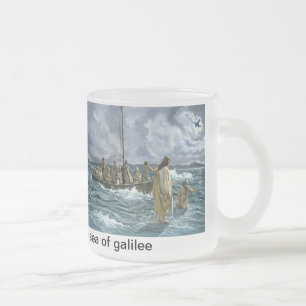 Café Vidro Jateado Caneca de passeio do cristo