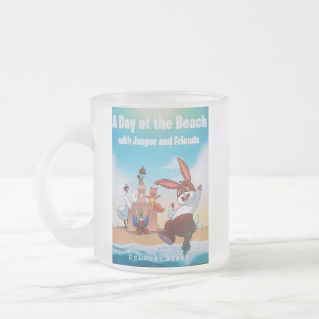 Café Vidro Jateado caneca de praia Jasper-n-friends (Esquerda)