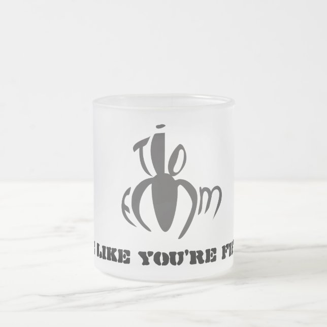 Café Vidro Jateado Caneca de TioEmm (Centro)