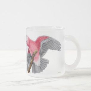 Café Vidro Jateado Caneca do Cockatoo de Galah