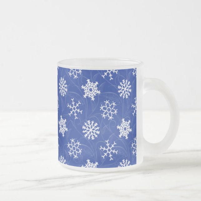 Café Vidro Jateado Caneca do feriado de inverno do redemoinho da (Direita)