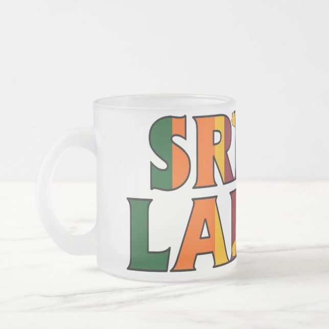 Café Vidro Jateado Caneca do fosco de Sri Lanka (Esquerda)