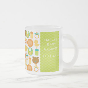 Café Vidro Jateado Caneca do fosco do chá de fraldas do leão e do
