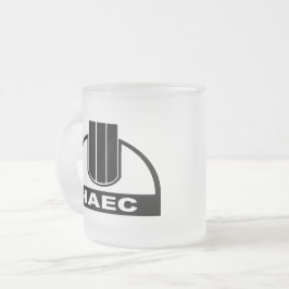 Café Vidro Jateado Caneca do logotipo de ChNPP/ЧАЭС (central nuclear