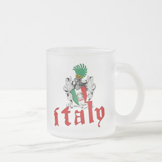 Café Vidro Jateado Caneca do protetor de Italia (Direita)