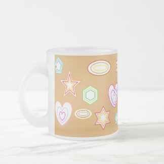 Café Vidro Jateado Caneca Formas de Pêssego