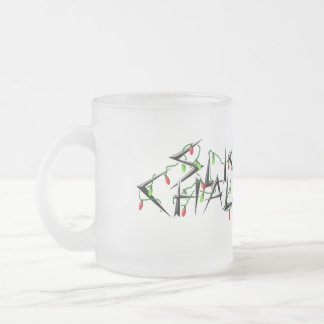 Café Vidro Jateado Caneca leve desafiada das luzes de Natal