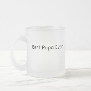 Café Vidro Jateado Caneca Melhor Papai de Todos - Presente do Dia dos