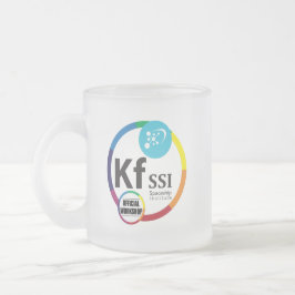 Café Vidro Jateado Caneca oficial do logotipo do orkshop de KFSSI