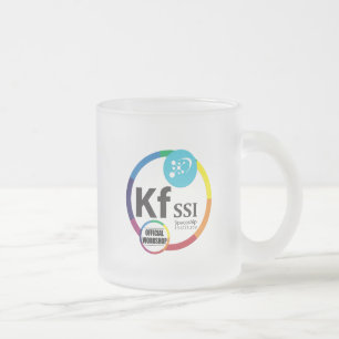 Café Vidro Jateado Caneca oficial do logotipo do orkshop de KFSSI