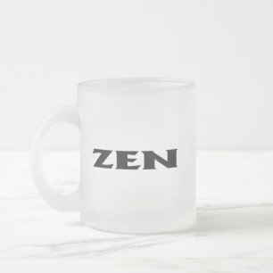 Café Vidro Jateado Caneca preta de fosco