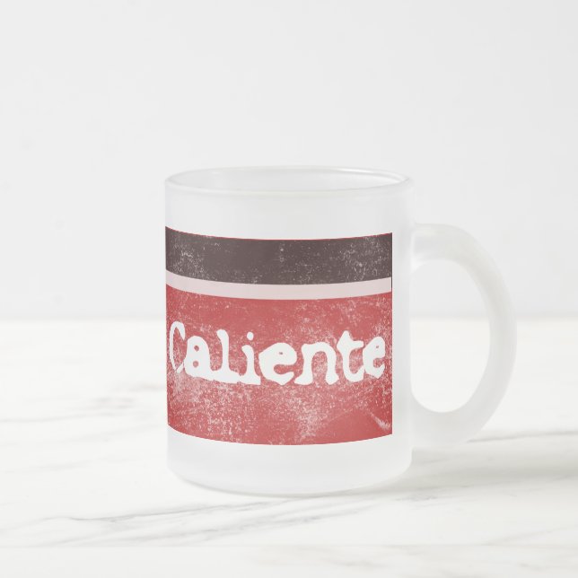 Café Vidro Jateado Caneca quente de Caliente (Direita)