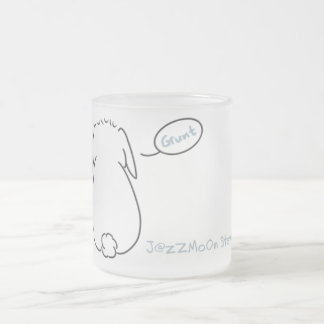 Café Vidro Jateado Caneca traseira do grunhido de Stewie do coelho