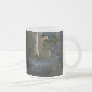 Café Vidro Jateado Castelo de insano - caneca
