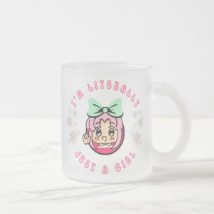 Café Vidro Jateado Eu sou literalmente uma caneca de menina