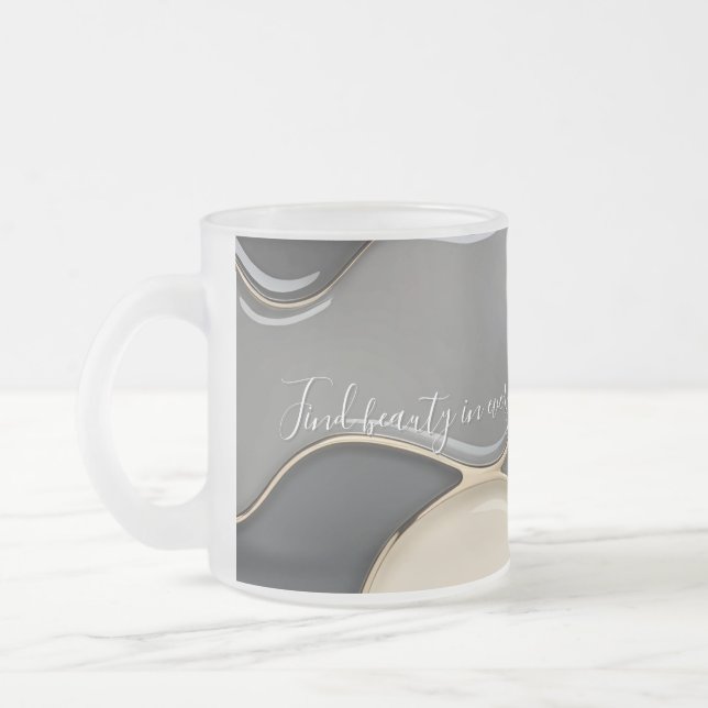 Café Vidro Jateado Fosco de caneca (Esquerda)