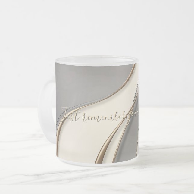 Café Vidro Jateado Fosco de caneca (Frente Esquerda)