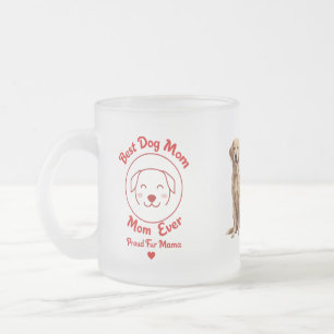 Café Vidro Jateado Melhor Cachorro Mãe De Uma Caneca De Fosco - Mães 