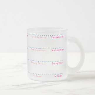Café Vidro Jateado Nível de caneca do fosco da consciência