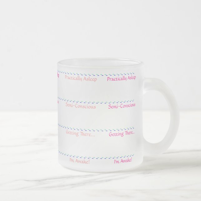 Café Vidro Jateado Nível de caneca do fosco da consciência (Direita)