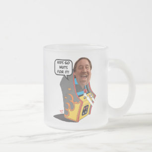 Café Vidro Jateado Os miúdos dos divertimentos de TNT vão caneca do