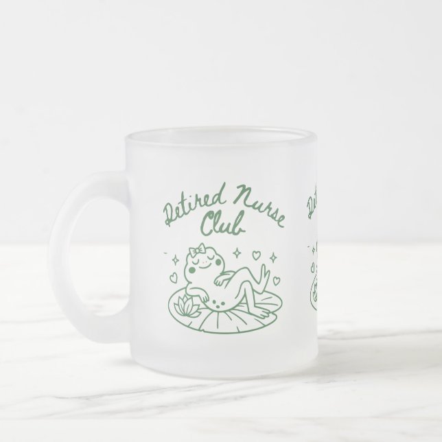 Café Vidro Jateado Presente de Caneca para Enfermeira Aposentada – Pr (Esquerda)