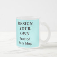 Projete sua própria caneca de cerveja - luz - azul