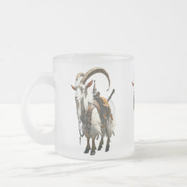 Café Vidro Jateado Uma caneca de cerâmica branca com uma ilustração d
