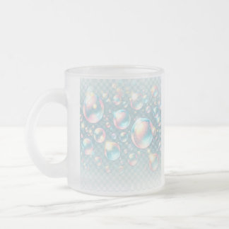 Café Vidro Jateado Uma caneca esmaltada com impressão de bolhas